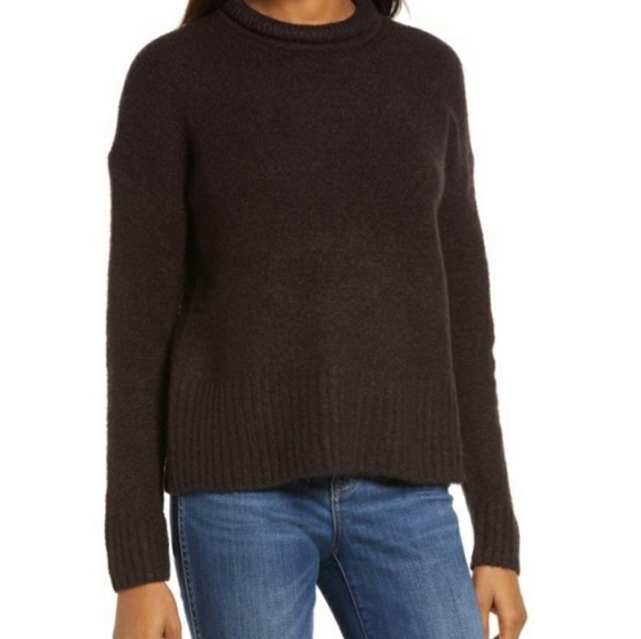 Madewell Luke Puff Neck Trim Pullover Sweater NEW - Picture 1 of 7